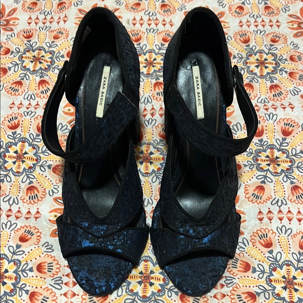 Zara Black Women's Heels